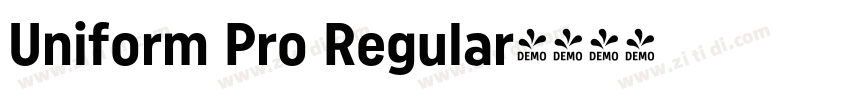 Uniform Pro Regular字体转换
